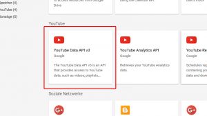 YouTube Data Api v3